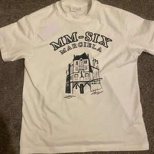 “MM-SIX” Maison Margiela White T Shirt